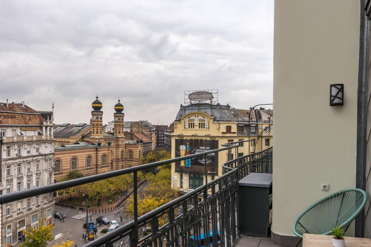 Panoramic Smart Penthouse Central View Of Grand Synagogue Budapest Exterior photo