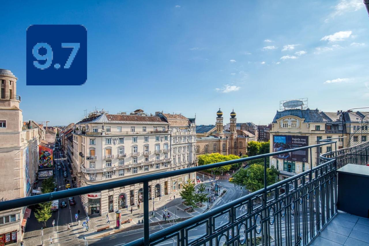 Panoramic Smart Penthouse Central View Of Grand Synagogue Budapest Exterior photo